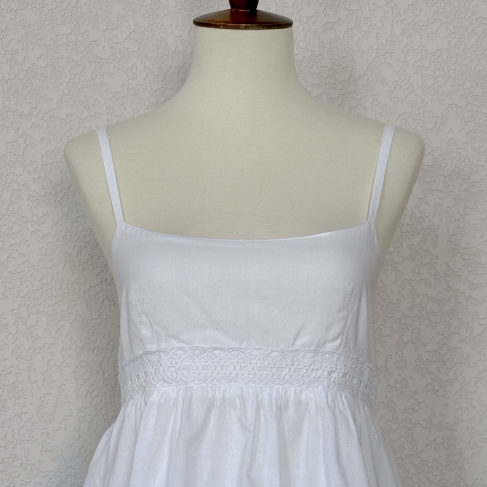 NWOT Mossimo Supply white cotton sundress with eyelet ruffle - Picture 2 of 5